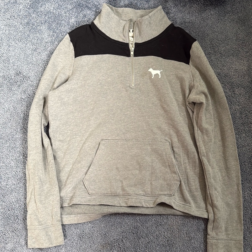 VS Pink 3/4 Zip Sweatshirt